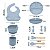 Kit Prato Infantil Silicone Copo Talher Babador Tigela - Imagem 7