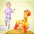 Girafa Brinquedo Infantil Dançante Robô Som Luz Crianças Bebe - Imagem 2
