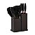 Kit 19 Utensílios De Cozinha Silicone Cabo De Madeira Faca Tábua - Imagem 7