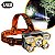 Lanterna De Cabeça LED Longo Alcance Recarregável USB Camping - Imagem 1