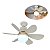Ventilador De Teto Luz Led Silencioso 40W E27 6 Pás - Imagem 1