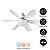 Ventilador De Teto Luz Led Silencioso 40W E27 6 Pás - Imagem 2