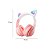 Fone Headset Bluetooth Colorido Com LED Sem Fio Gatinho - Imagem 3