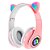 Fone Headset Bluetooth Colorido Com LED Sem Fio Gatinho - Imagem 6