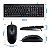 Kit Conjunto Teclado E Mouse Com Fio USB Wired - Imagem 4
