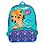 Mochila Infantil Com Bolso Externo Animais Escola Passeio - Imagem 1