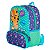 Mochila Infantil Com Bolso Externo Animais Escola Passeio - Imagem 2