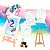 Brinquedo Kit de Pintura Infantil Cavalete Avental - Imagem 3