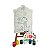 Brinquedo Kit de Pintura Infantil Cavalete Avental - Imagem 6