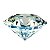 Pedra Decorativa Formato Diamante Cristal Peso de Papel - Imagem 6