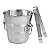 Kit Conjunto Bar 3 Peças Coqueteleira Balde Pegador Inox - Imagem 2