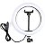 Ring Light  Aro 10 Polegadas com Suporte LED Luz Foto Vídeo - Imagem 1