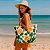 Bolsa de Passeio Praia Estampada Cactos e Flores com Alça - Imagem 2