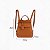Mochila de Couro Legítimo Modelo Maluzinha Elegante - Imagem 3
