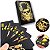 Baralho Preto Caveira Dourada Cartas Resistente à Água - Imagem 1