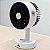 Ventilador de Mesa Portátil Recarregável Retrátil Branco - Imagem 3