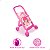 Carrinho de Boneca Rosa Infantil Brinquedo Menina Passeio - Imagem 2