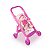 Carrinho de Boneca Rosa Infantil Brinquedo Menina Passeio - Imagem 5