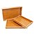 Conjunto 3 Bandejas Retangulares Bambu Organizadora - Imagem 5