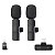 2 Microfones Wireless Lapela Adaptador IOS Encaixe Tipo C - Imagem 4
