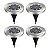 Conjunto 4 Spots de Jardim Iluminação Solar Automáticas Grama - Imagem 6
