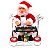 Papai Noel Musical Tecladista Decoração Natal Diversão - Imagem 1