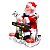 Papai Noel Musical Tecladista Decoração Natal Diversão - Imagem 2