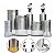 Conjunto 7 Peças Galheteiro Aço Inox Porta Condimentos - Imagem 2
