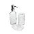 Conjunto Kit 3 Peças Banheiro Lavabo Vidro Transparente - Imagem 1