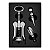 Kit 3 Peças Abridor Dosador Rolha Aço Inox Vinho Conjunto - Imagem 1