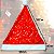 Gorro Estrelado Papai Noel Natal Enfeite Decoração - Imagem 3