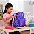 Mochila Bolsa Costas Juvenil Escolar Adolescente Roxa - Imagem 5