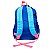 Mochila Escolar de Costas Juvenil Azul Divertida Criança - Imagem 2
