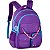 Mochila Grande Juvenil Escolar Enfeitada Costas Roxa - Imagem 1