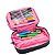 Estojo Escolar Box Jeans Juvenil Organizador Bolsa - Imagem 2