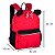 Mochila Animada de Costas Escolar Juvenil Passeio Vermelha - Imagem 3