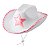 Chapéu Country Branco Estrela Festa Cowgirl Fantasia - Imagem 1