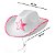 Chapéu Country Branco Estrela Festa Cowgirl Fantasia - Imagem 2