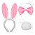 Fantasia Coelhinha Rabinho Tiara Orelhas Gravata Festa Diversão - Imagem 1