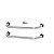 Barra de Apoio Suporte Tubular Reta Aço Inox Segurança 40cm - Imagem 5