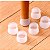 4 Protetores Silicone Cadeira Mesa Cama Redondo Transparente - Imagem 5