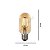 Lâmpada de Filamento LED T45 Squirrel Cage 4W Bivolt - Imagem 2