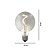 Lâmpada de Filamento LED G95 Spiral 4W Fumê - Imagem 2