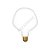 Lâmpada de Filamento LED P130 Leitosa 6W - Imagem 1