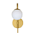 Luminária Arandela Parede Jabuticaba Globo 12 Dourado Fosco - Imagem 3