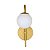 Luminária Arandela Parede Jabuticaba Globo 12 Dourado Fosco - Imagem 9