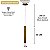 Pendente Tubo 40cm Quarto Lavabo Dourado Fosco - Imagem 2