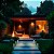 Luminária Balizador Curvo Espeto Jardim Piso Preto Fosco - Imagem 5
