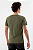 Camiseta Básica Masculina Gola Olímpica Malha Fio Algodão Orgânico Verde Cactus - Imagem 2