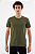 Camiseta Básica Masculina Gola Olímpica Malha Fio Algodão Orgânico Verde Cactus - Imagem 1